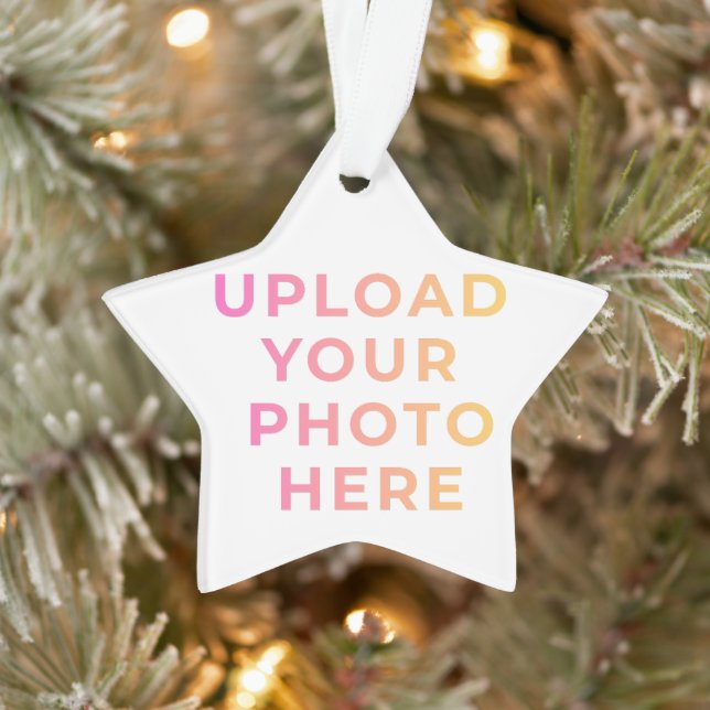 Custom Ornament | Photo, Name & Family Keepsake (Arbre)