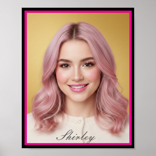 Custom Personalized Photo Matte Poster Print (Devant)