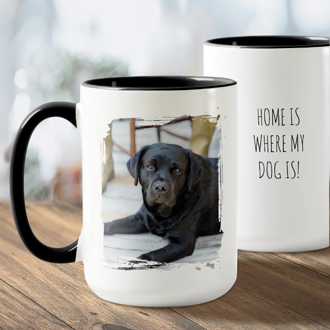 Custom Pet Photo Coffee Mug Dog Lover Gift Modern (Créateur téléchargé)