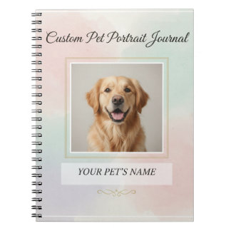 Custom Pet Portrait Journal – Personalized Noteboo