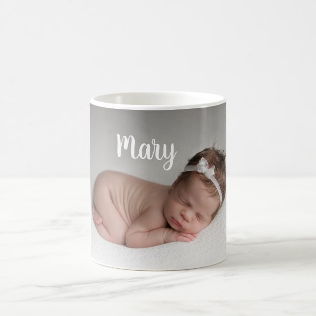 Custom photo and name mug personalized (Centre)