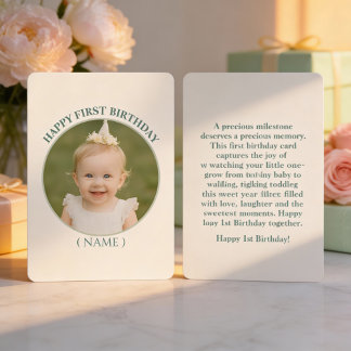 Custom Photo Birthday Sticker -Personal Invitation