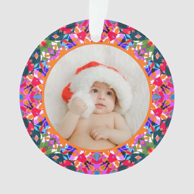 Custom Photo Merry Christmas Modern Colorful (devant)