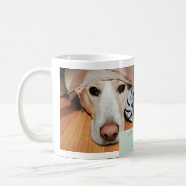 Custom photo mug for pet lovers. Upload your dog o (Gauche)