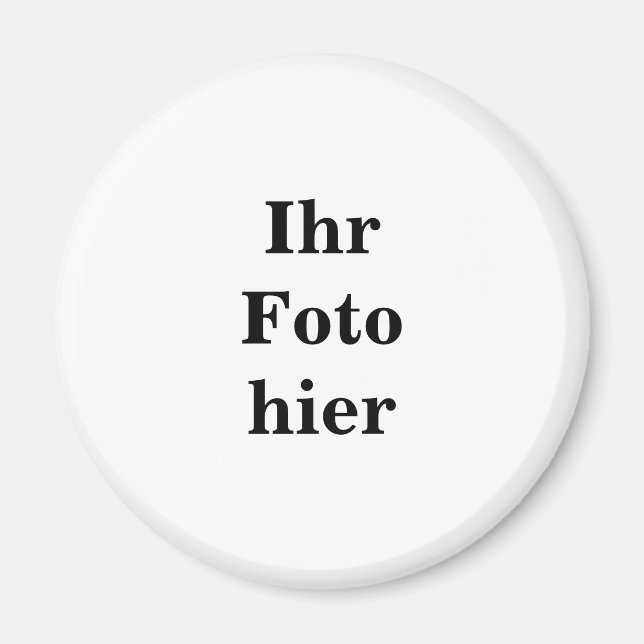 Custom photo name personalized Magnet (Devant)