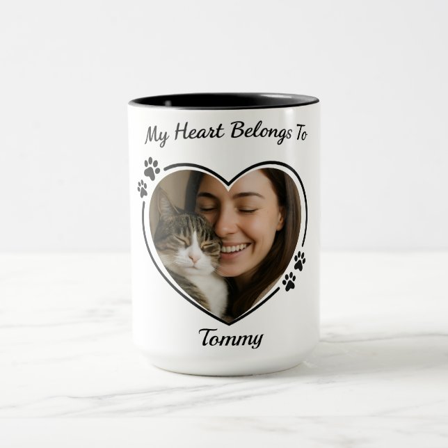 Custom Photo Pet Lover Mug – Pet Lover Gift (Centre)