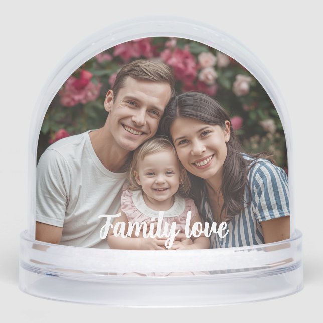 Custom Photo Snow Globe – Personalized Gift (Avant)