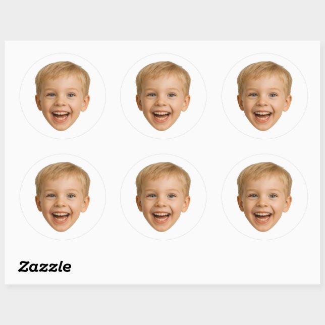 Custom Photo Stickers Personalized Photo Family (Feuille)