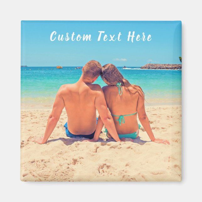Custom Photo Text Magnet Your Favorite Photos Love (Devant)