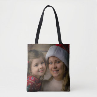 Custom photo tote bag