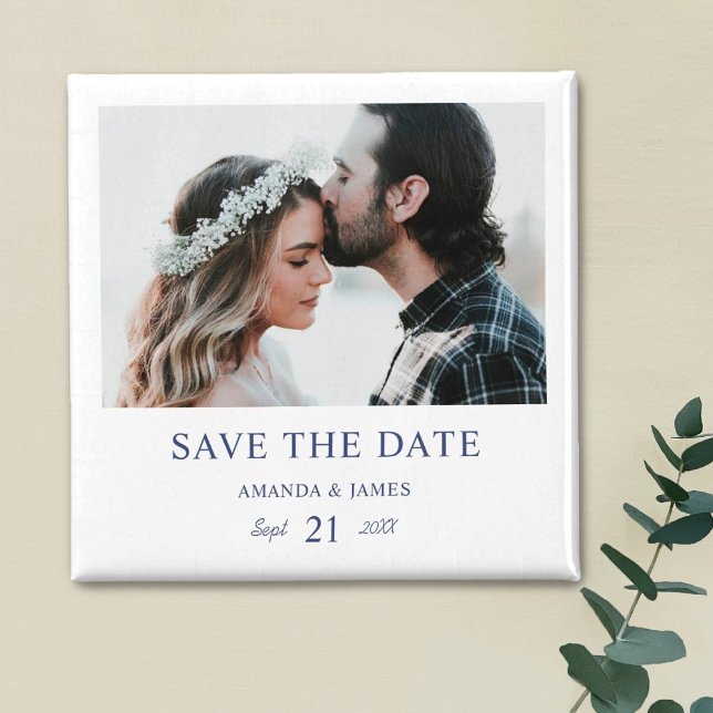 Custom Photo Wedding Save the Date Magnet (Créateur téléchargé)