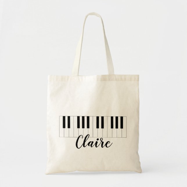 Custom Piano Tote Bag (Devant)
