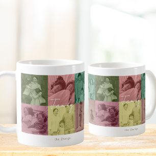 Custom Pop Art Family Photo Collage de la Mug de N