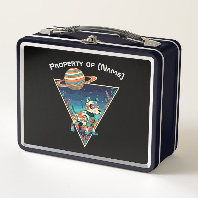 Custom Property of [Name] Robot Dog Lunch Box (Devant)