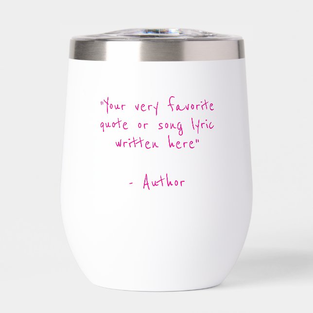 Custom quote - create your own hot pink (Avant)