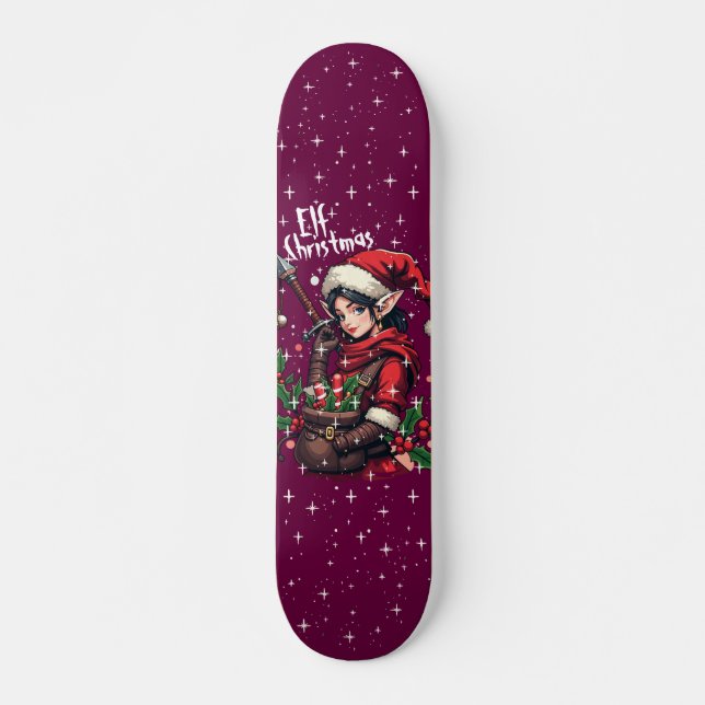 Custom Skateboard Deck - "Elf Christmas" (Devant)