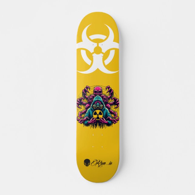 Custom Skateboard Deck - "Mutant Biohazard" (Devant)