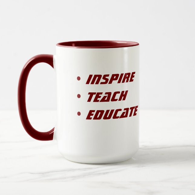 Custom Teacher Gift Mug  (Gauche)