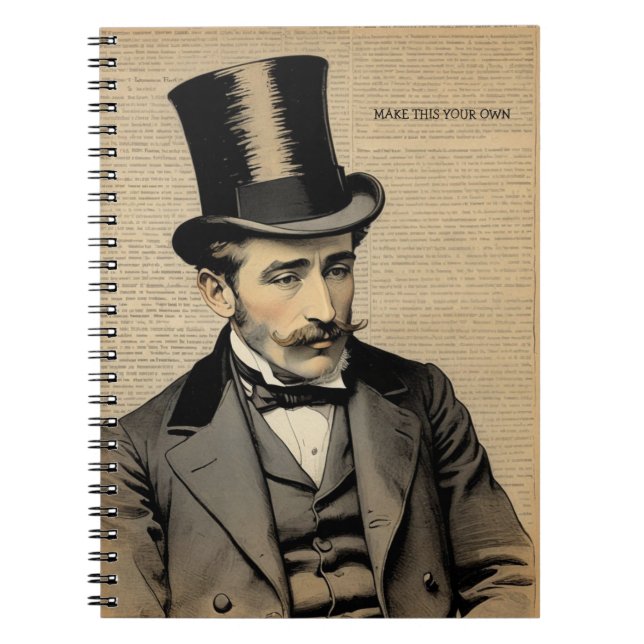 CUSTOM TEXT : Le Gentleman | Journal de notes (Devant)