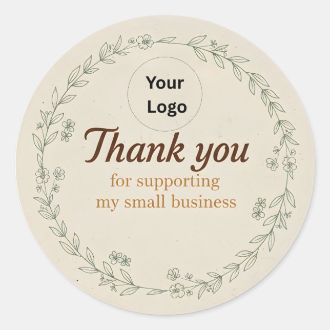 Custom Thank You Business Sticker –Packaging Label (Devant)