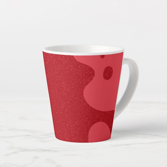 Custom Tomato Red Blob Mug – Editable Design (Angle droit)