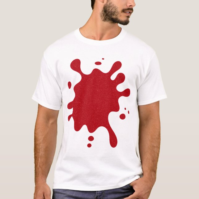 Custom Tomato Red Drip T-Shirt (Devant)