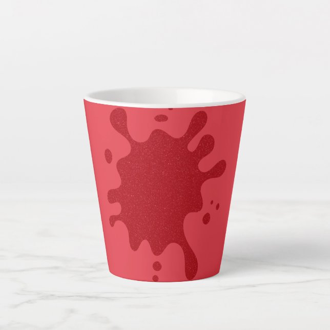 Custom Tomato Red Splat Mug – Editable Design (Devant)