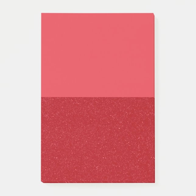 Custom Tomato Red Split Sticky Post-It Notes (Devant)