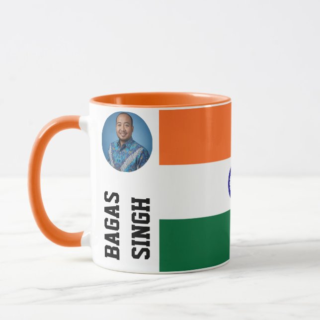 Custom We Love India Personalized Heritage Mug (Gauche)