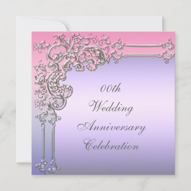 Custom Wedding Anniversary Party Invitation (Devant)