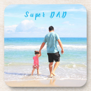 Custom Your Papa Photo Dessous de verre Text - Bes