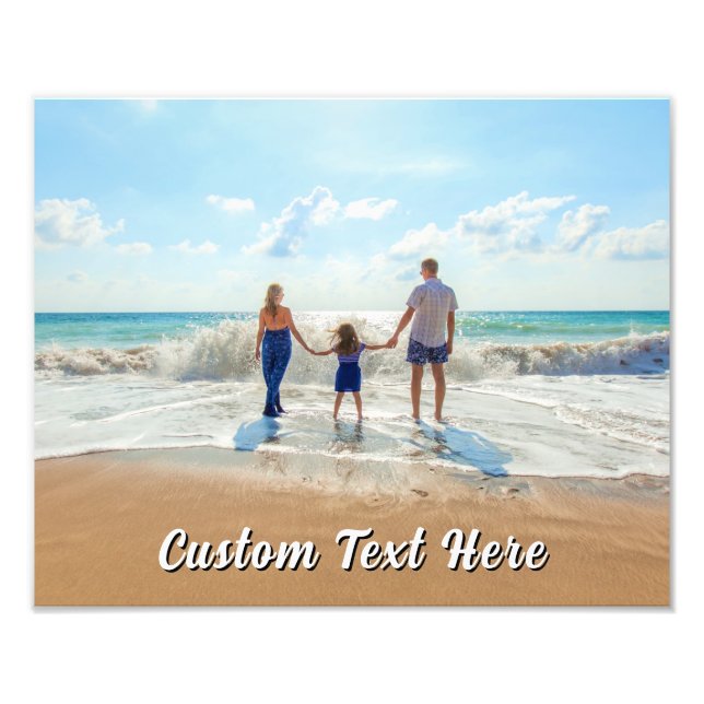 Custom Your Photo Print Poster Personalized Text (Devant)