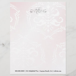 Customisable en-tête de lettre 311-Enticingly rose