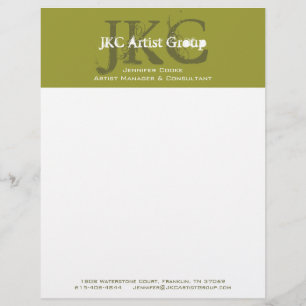 Customisable En-tête de lettre initial de logo d'affaires du