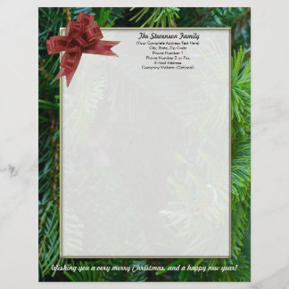 Customisable Lettre de Noël de famille, en-tête de lettre