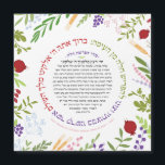 CUSTOMISÉ Hafrashat Challah Yehi Ratzon Magnet<br><div class="desc">Vous planifiez un gâteau à Challah ? On vous a couvert ! Avec les couvertures Challah Dough, les tabliers Invitations, et plus. Contactez-nous au sujet des rabais de prix de gros. email : BestDressedBread@gmail.com Un bel aimant avec le texte intégral de la Bénédiction hébraïque dit quand 'Prendre Challah" entouré de...</div>