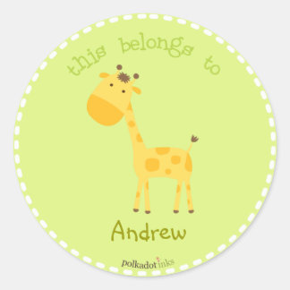 Customisé*Livre des Stickers Giraffe
