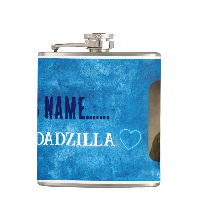 Customisé Mon Dadzilla Flask. Flasque (Devant)
