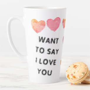 Customisé VEUX DIRE ‘JE T'AIME’ Valentines Mug