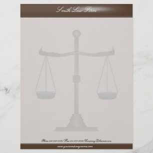 Customisée En-tête de la lettre d'affaires du procureur