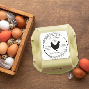 customiser boîte à oeufs Étiquette ferme libre gam
