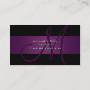 Customiser ce carte de visite de monogramme