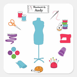 Customiser le Étiquette coudre à droite