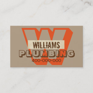 customiser un carte de visite pour plombier