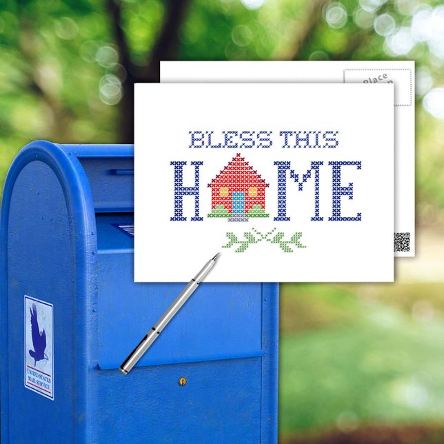 Customiser votre carte postale (This charming postcard is perfect for sending warm wishes and blessings to loved ones near and far. )