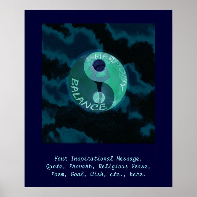 Customisez cette affiche - Harmonie et équilibre (Devant)