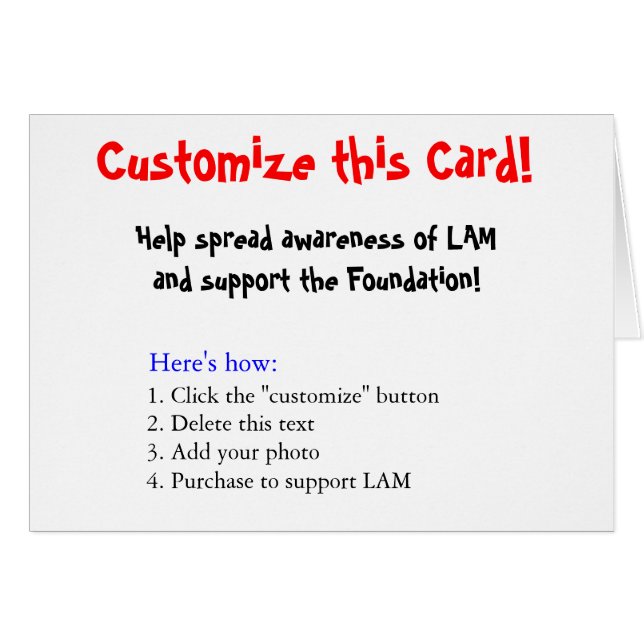 Customisez cette carte ! (Devant horizontal)