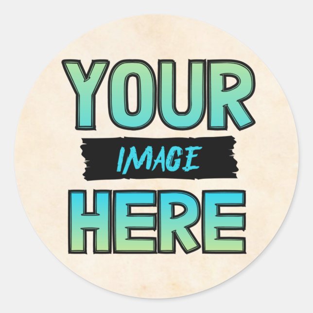 Customisez vos propres Stickers Classic Round ! (Devant)