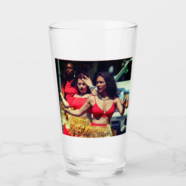 Customisez votre coupe de verre parfaite 16oz - Él (Devant)