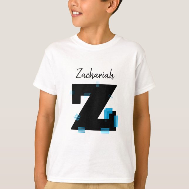 Customisez votre nom (Lettre Z) T-shirt (Devant)